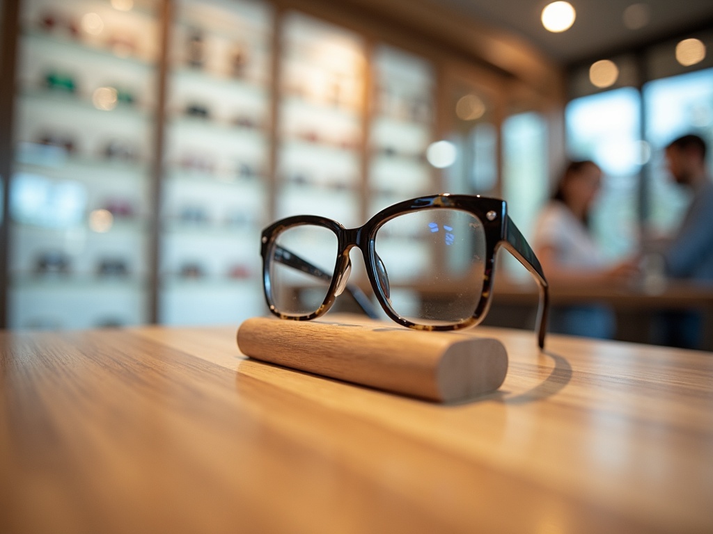 Farmacia Ocete mujer con gafas